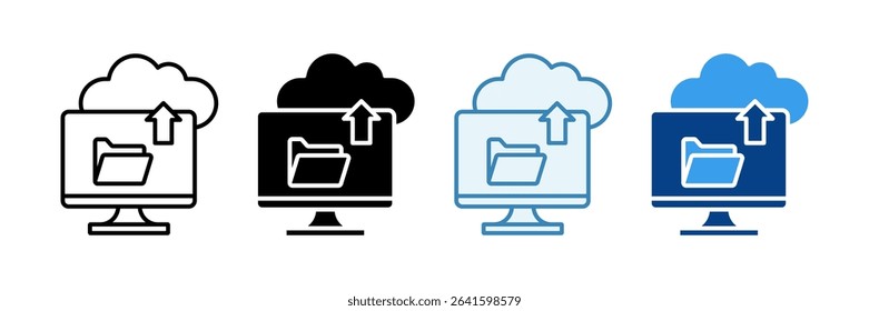 Data Backup Icon Set Multiple Style Collection