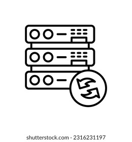 Data Backup icon in vector. Illustration