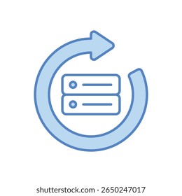 Data Backup Icon vector stock illustration