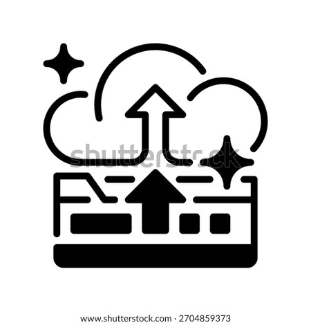 Data Backup Line Icon, Outline Symbol for File Protection, Storage Safety, System Preservation, Information Recovery, and Cloud Archiving. Vector Sign Icon.