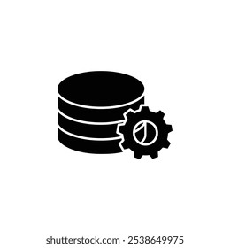 Ícone do administrador do banco de dados conjunto de símbolos de linha simples.