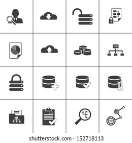 Data Base Analysis And Development Web Icon