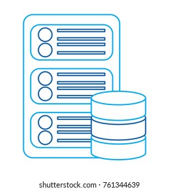 data base center server hosting network icon