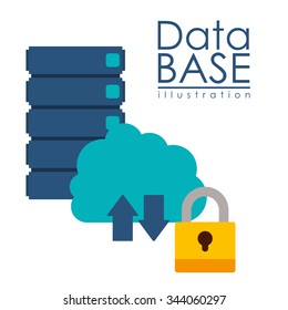 data base design, vector illustration eps10 graphic 