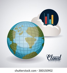 Data Base digital design, vector illustration eps 10 