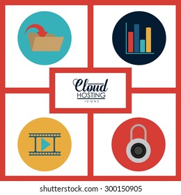 Data Base digital design, vector illustration eps 10 