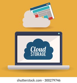 Data Base digital design, vector illustration eps 10 