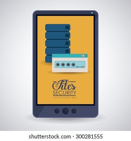 Data Base digital design, vector illustration eps 10 