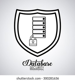 Data Base digital design, vector illustration eps 10 