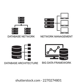 icono de base de datos, icono de computación