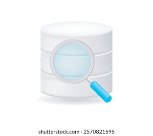 Data base searching with magnifying glass