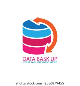 Data Bask Up Logo Template Design