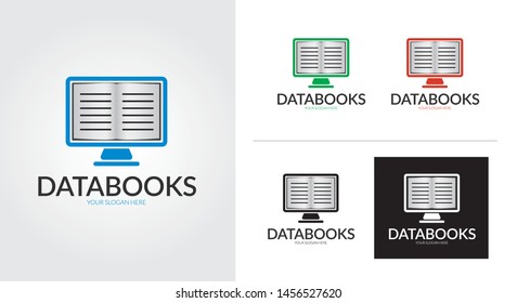 Data books creative and minimalist logo template Set