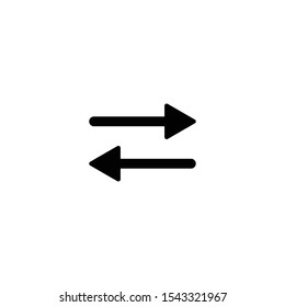 Data in both, directions, transfer, arrow Icon- vector