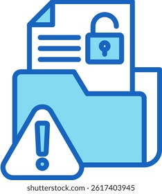 Data Brach Icon Blue Vector Illustration