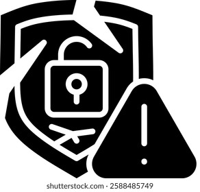 Data Breach Icon Element For Design