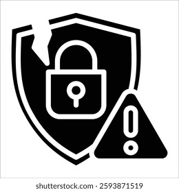 Data Breach Icon Element For Design