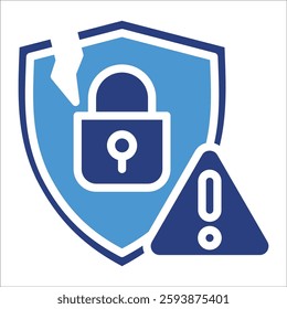 Data Breach Icon Element For Design