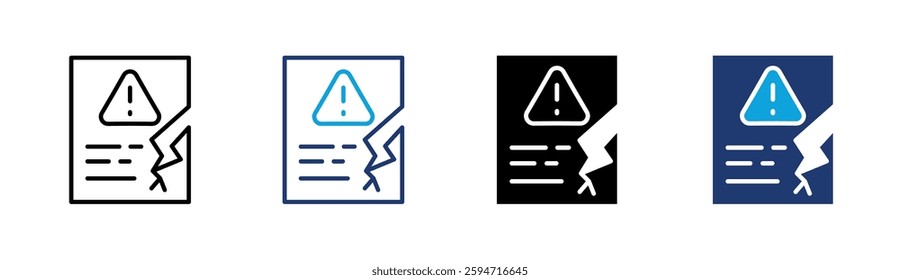 Data Breach Icon Element For Design