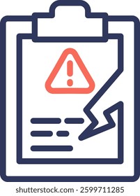 Data Breach Icon Element For Design And Vector