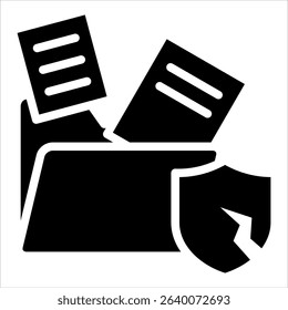 Data Breach Icon Element For Design