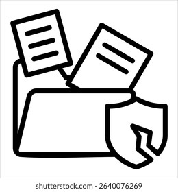 Data Breach Icon Element For Design