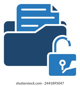 Ilustración vectorial de icono de violación de datos
