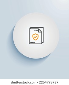 Data Breach Policy icon vector design