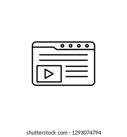 data, browser icon. Element of technological data icon for mobile concept and web apps. Thin line data, browser icon can be used for web and mobile