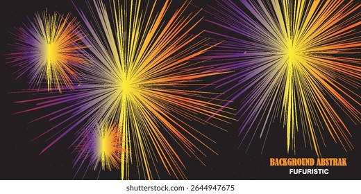 Visualização da explosão de dados - explosão digital colorida