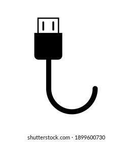 
data cable icon vector illustration isolated on white background