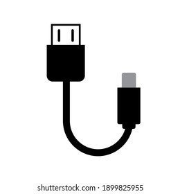 data cable icon vector illustration isolated on white background