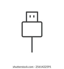 Data cable icon Vector logo set flat