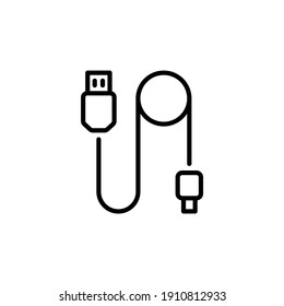 Data Cable icon in vector. Logotype