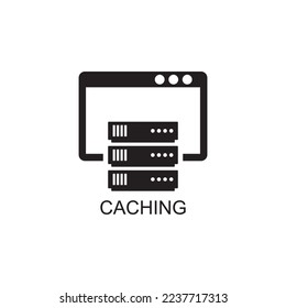 icono de almacenamiento de datos en caché, icono de almacenamiento de datos