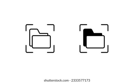 Data Capture icon design with white background stock illustration