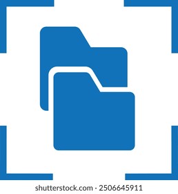 Data Capture icon. file icon vector (Blue version) 
