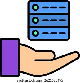 Data Capture Line Filled Vector Icon Design