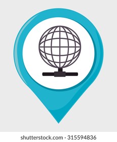 Data center, cloud computing and hosting, vector illustration eps 10.