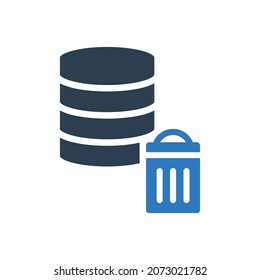 Data Center Delete Icon - Server Delete Icon