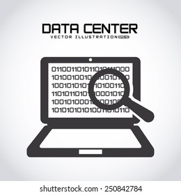 data center design, vector illustration eps10 graphic 