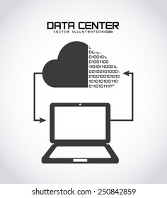 data center design, vector illustration eps10 graphic 