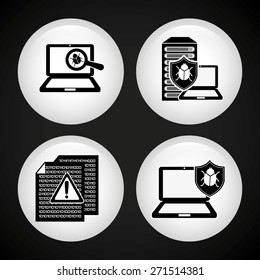 data center design, vector illustration eps10 graphic 