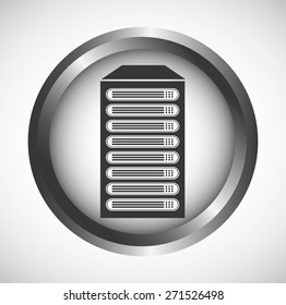data center design, vector illustration eps10 graphic 