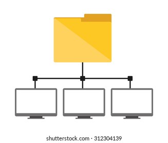 data center design, vector illustration eps10 graphic 