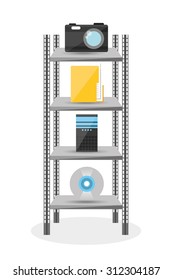 data center design, vector illustration eps10 graphic 