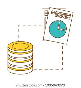 data center disk with documents