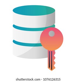 data center disk with key door