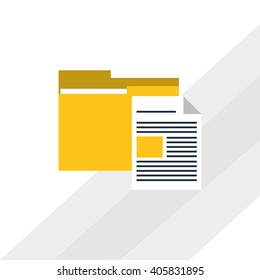 Data center and file,  design , vector illustration