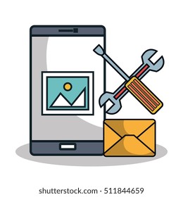 data center flat line icons